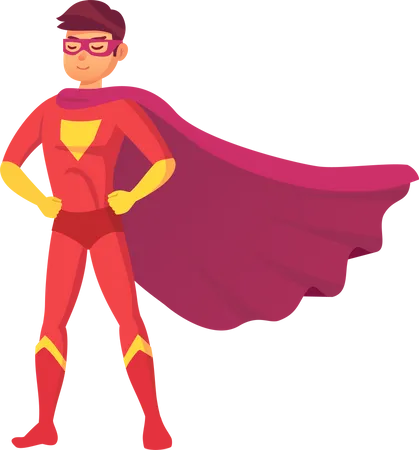 Superhero man  Illustration