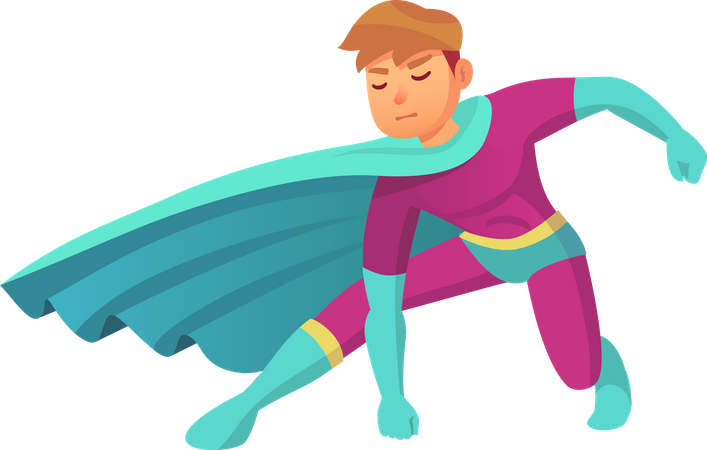 Superhero man  Illustration