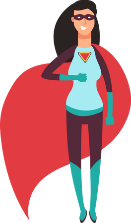 Superhero woman  Illustration