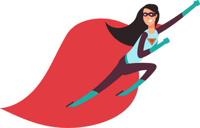 Superhero woman  Illustration