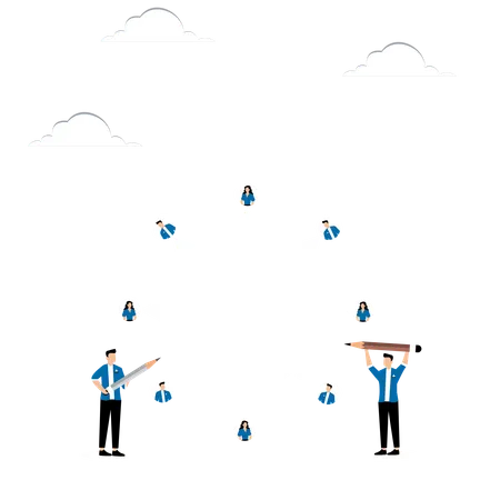 Superiores reorganizam função de funcionários  Ilustração