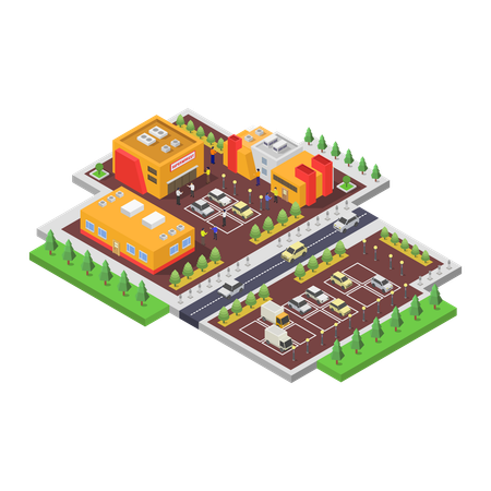 Supermarché  Illustration