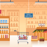 supermarket illustration free download