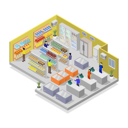 Supermarket  Illustration