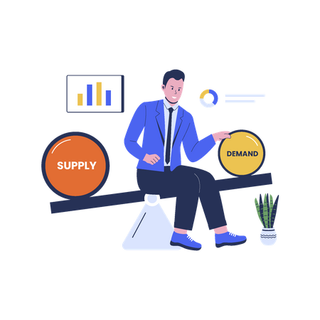 Supply And Demand  Illustration