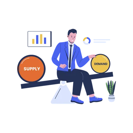 Supply And Demand  Illustration