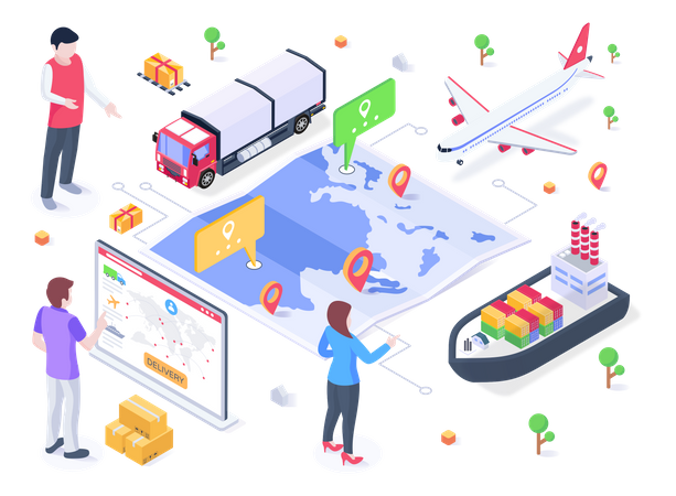 Supply Chain  Illustration