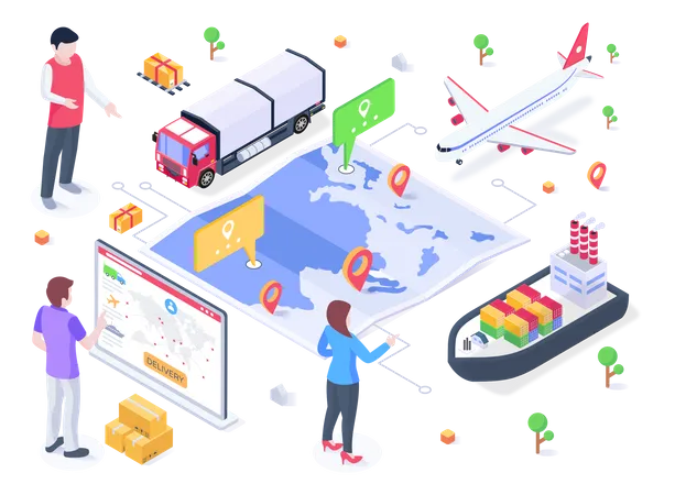 Supply Chain  Illustration