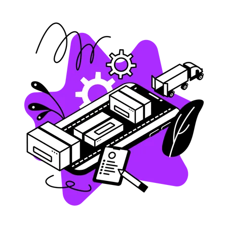 Supply chain management  Illustration