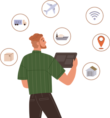 Supply chain management  Illustration