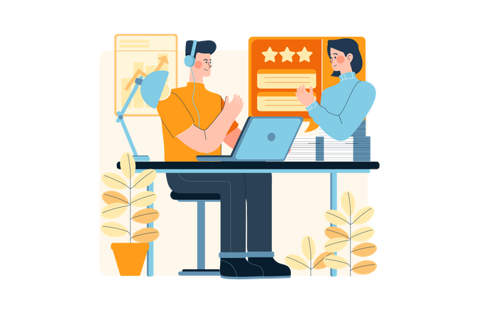 Service client  Illustration