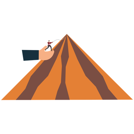 Support or guidance in career  Illustration