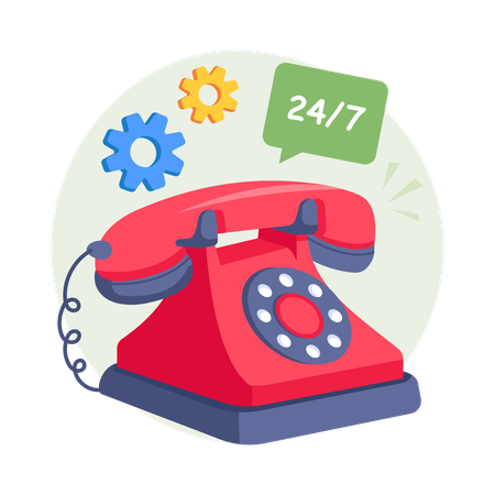 Support Service  Illustration