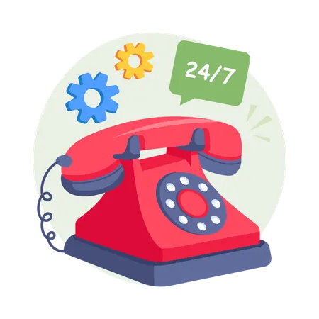 Support Service  Illustration