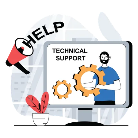 Support technique  Illustration