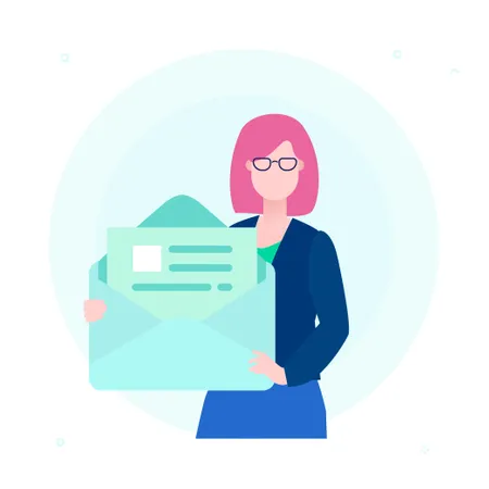 Supporto e-mail  Illustration