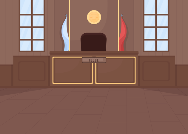 Supreme courthouse Illustration