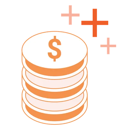 Surcharge Fee money  Illustration