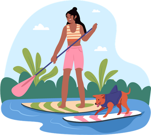 Surfboard Maneuver  Illustration