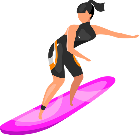 Surfen  Illustration