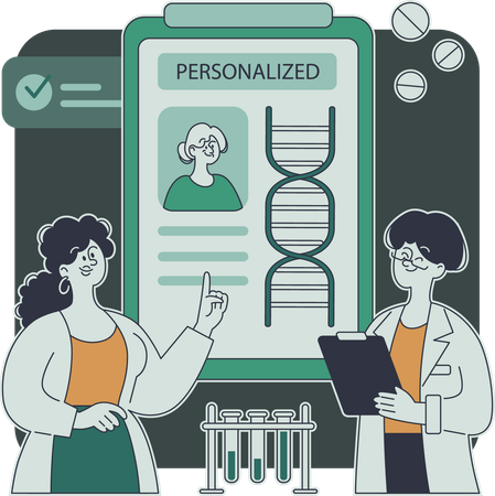 Surgeons discusses patient report internally  Illustration