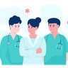 physicians team illustration free download
