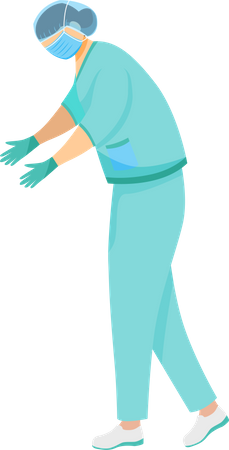 Surgical assistant  Illustration