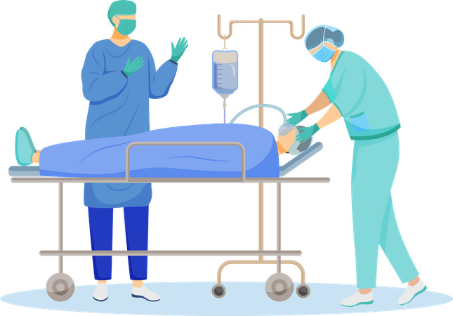 Surgical operation  Illustration