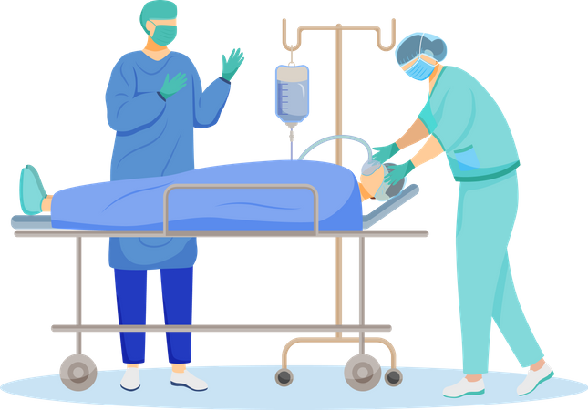 Surgical operation  Illustration