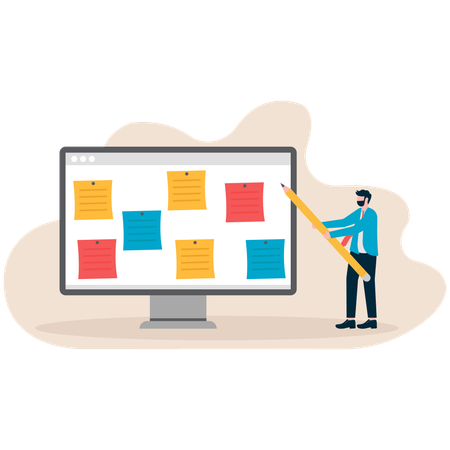 Surmené, travail trop prenant. Gestion du temps pour équilibrer vie professionnelle et vie étudiante. Stress au travail Fatigué de travailler trop dur. Planification, organisation et gestion du temps.  Illustration