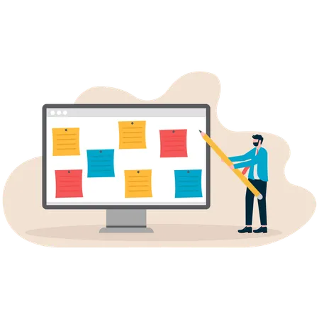 Surmené, travail trop prenant. Gestion du temps pour équilibrer vie professionnelle et vie étudiante. Stress au travail Fatigué de travailler trop dur. Planification, organisation et gestion du temps.  Illustration