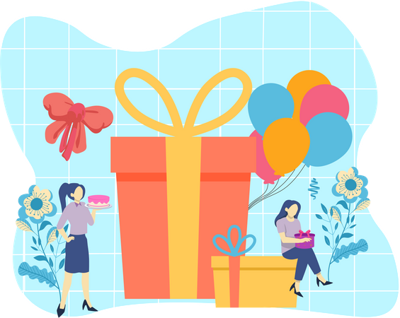 Surprise d'anniversaire  Illustration