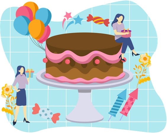 Surprise d'anniversaire  Illustration