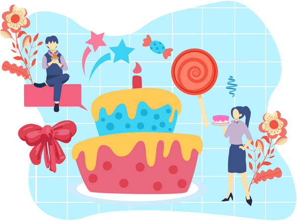 Surprise d'anniversaire  Illustration