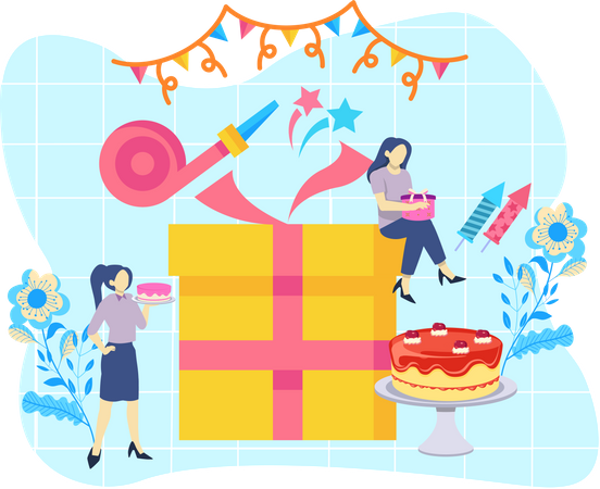 Surprise d'anniversaire  Illustration