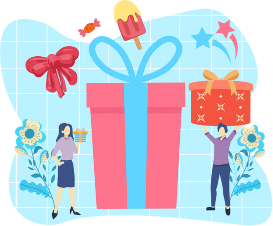 Surprise d'anniversaire  Illustration