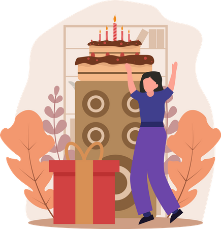 Surprise d'anniversaire  Illustration