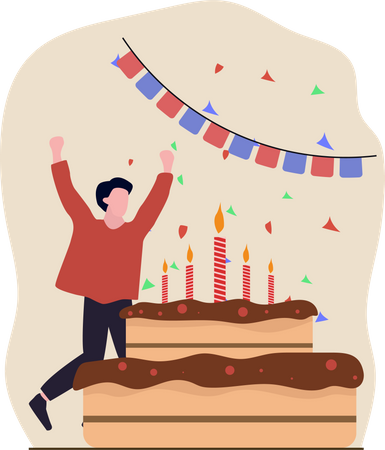 Surprise d'anniversaire  Illustration