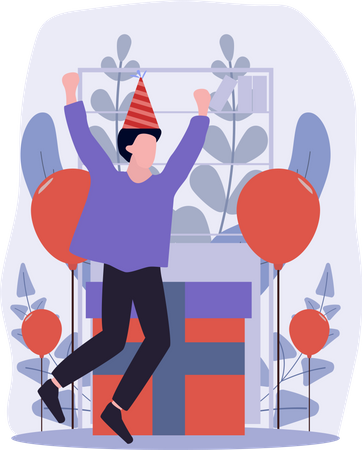 Surprise d'anniversaire  Illustration
