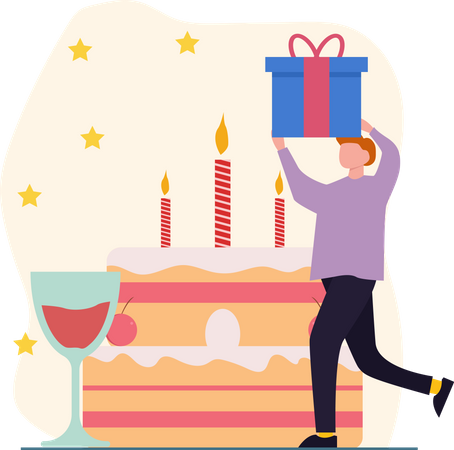 Surprise d'anniversaire  Illustration