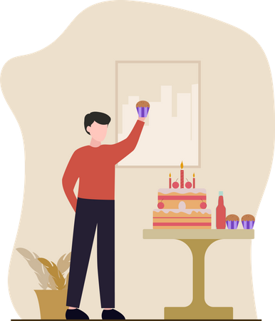 Surprise d'anniversaire  Illustration