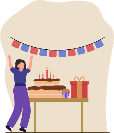 Surprise d'anniversaire  Illustration