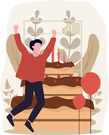 Surprise d'anniversaire  Illustration