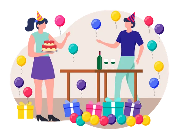 Surprise Party  Illustration