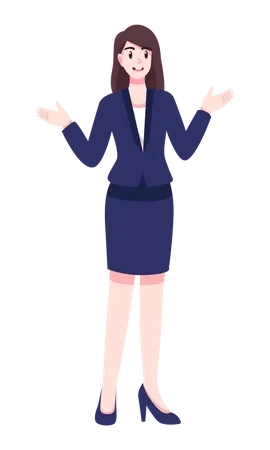 Surprised Business woman Illustration