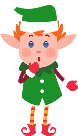 Surprised Elf  Illustration