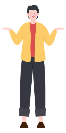 Surprised man  Illustration