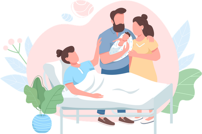 Surrogate mother  Illustration