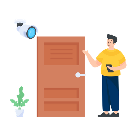 Surveillance Security  Illustration