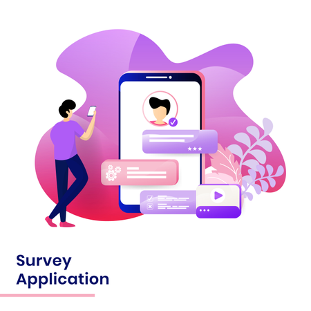 Survey Application  Illustration